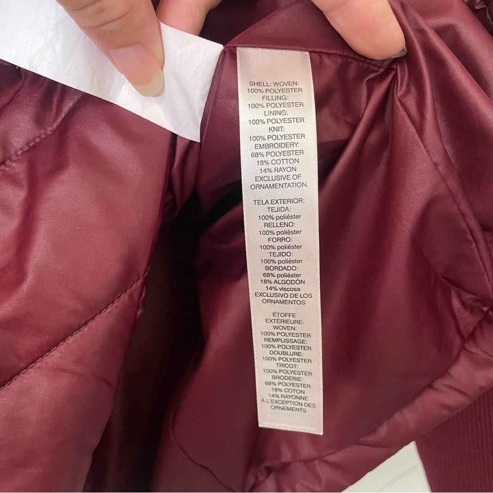 Chico's Zenergy Velvet Trim Jacket Size 0 Long Sleeve Zipper Front Open Front - Picture 11 of 11